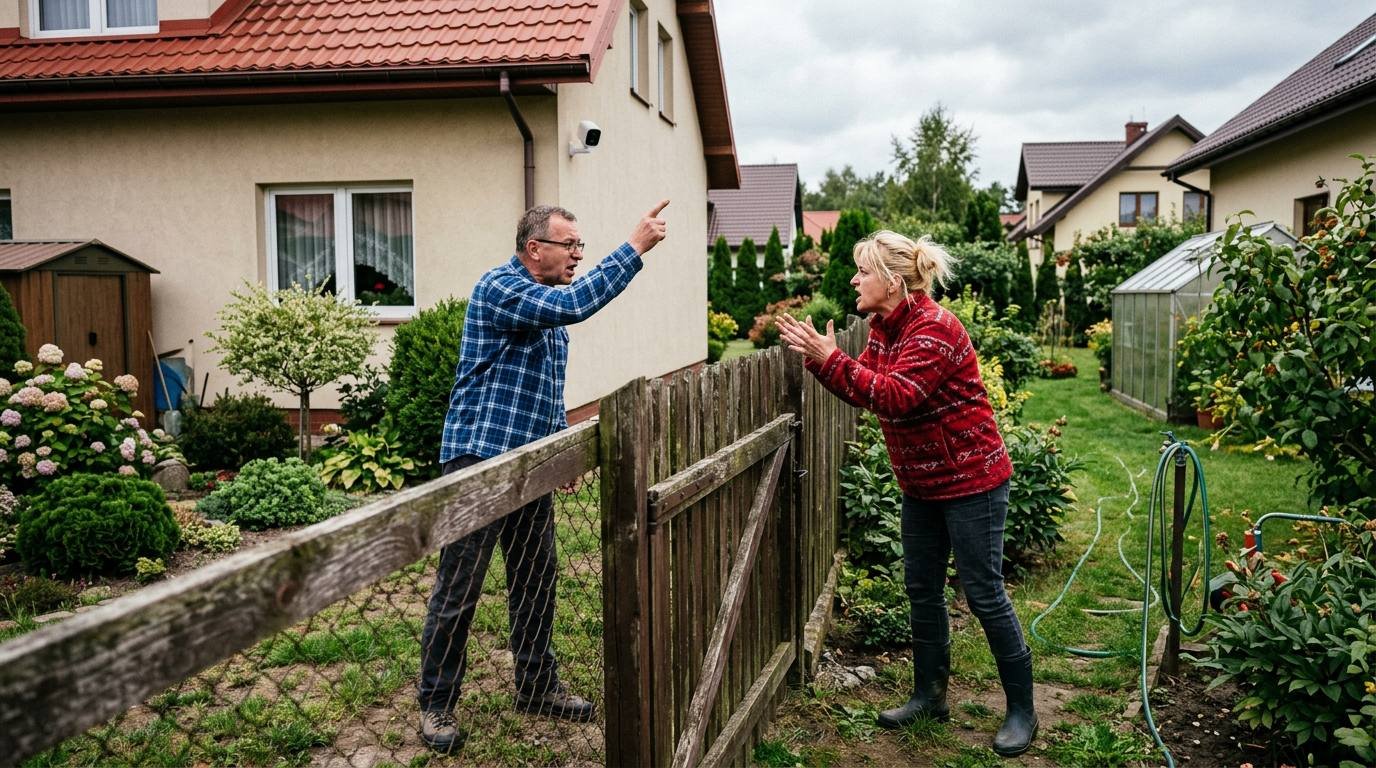 Sąsiedzi w sporze przy płocie